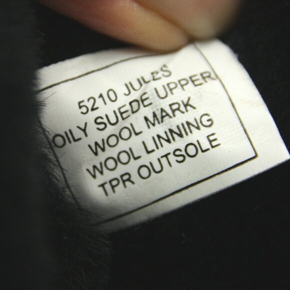 BooRoo Jules Leather Suede Fleece Side Zip Chunky Buckle Ankle Boots Booties 9 - Picture 12 of 13